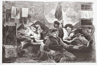 Los chinos fumadores de opio, ilustración de 